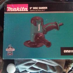 Makita 5" Disc Sander (Corded) New, In Box, Unopened