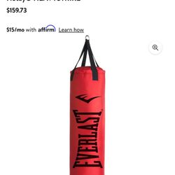 Barely Used Poly Canvas Heavy Hitting Punching Bag