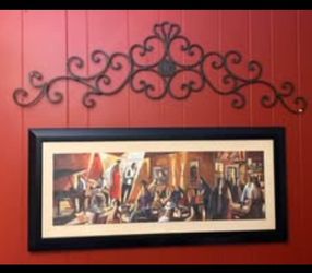 A jazz night Picture And Rod Iron Decoration Above