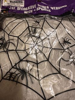 Decorative Spider Webbing
