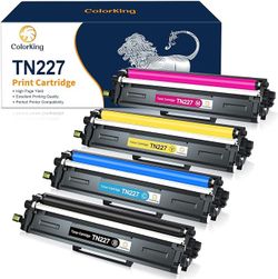 ColorKing Compatible Toner Cartridge Replacement for Brother TN227 TN-227 TN227BK TN223 TN223BK for MFC-L3750CDW HL-L3210CW HL-L3290CDW HL-L3230CDW MF
