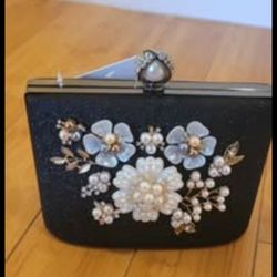 Brand new party womens pearls design bag