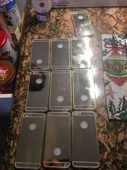 Lot of 10 plastic iPhone 6 or 6s cases. Mirror back side. Price is for all of them