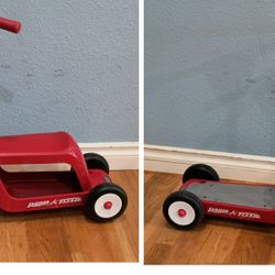 Kids Scooter Radio Flyer Scoot 2 Ride On Converts From A Scooter To A Ride On For Kids 1-4 Yrs Old