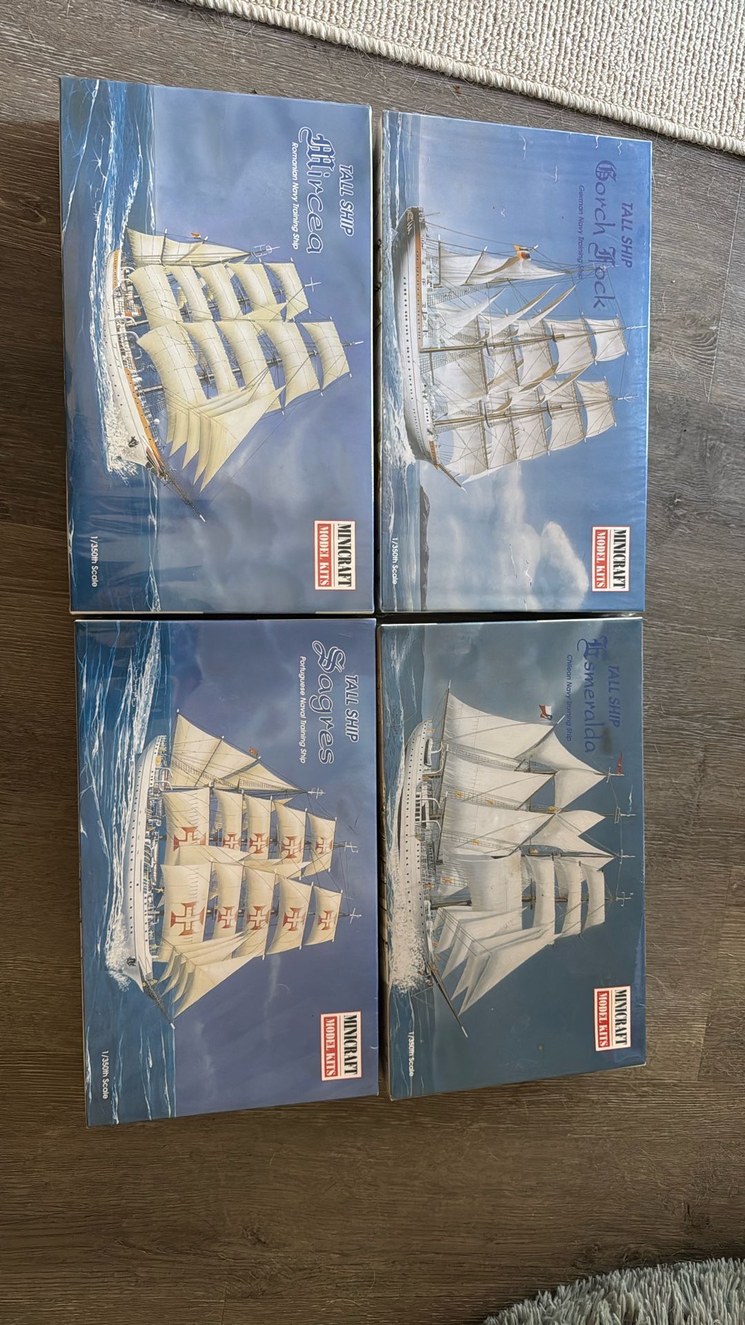 4 Model Kits Naval Ships