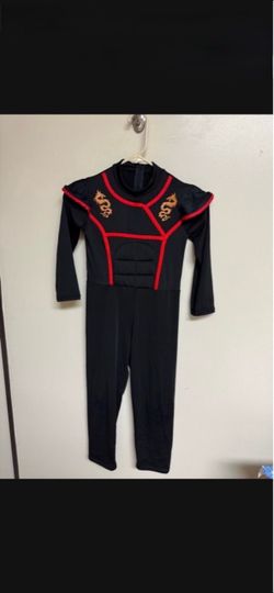 NINJA JUMPSUIT. KID's MEDIUM. GOLD DRAGON. PRELOVED. OUTFIT ONLY.
