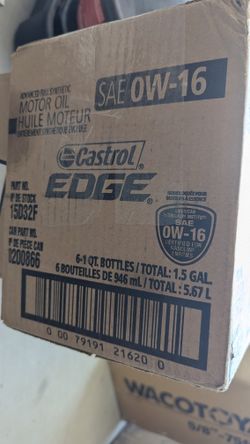 NEW/Sealed Castrol 0W-16 Full Synthetic Case