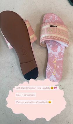 Christian Dior Pink Sandals 🎀