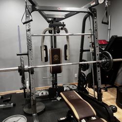 Weightlifting Equipment, only frame and bench (NOT THE WEIGHTS)