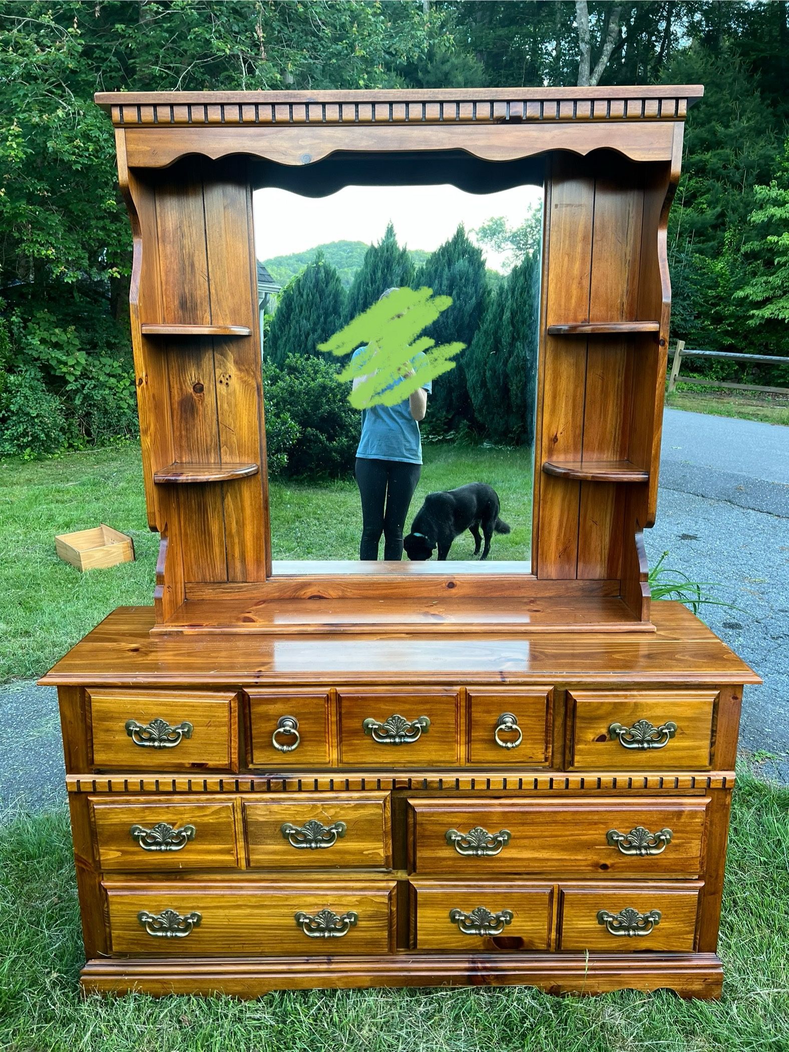5 Piece Dresser Set With Mirror