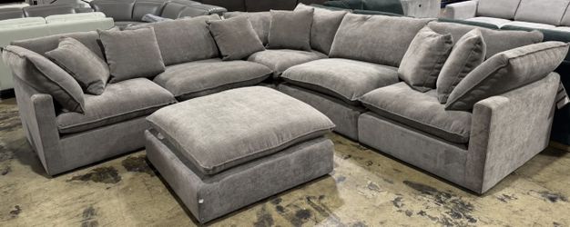 Mira 6-Piece Fabric Modular Sectional – Brand New with Tags | Display Model | $1,900