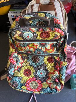 Large Vera Bradley Campus Backpack
