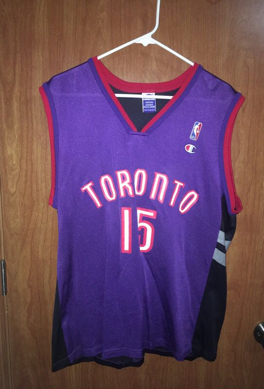 Champion Vince Carter Purple Toronto Raptors Jersey | Vintage NBA Jersey