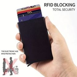 Men Minimalist 6 Credit Card Box Wallet