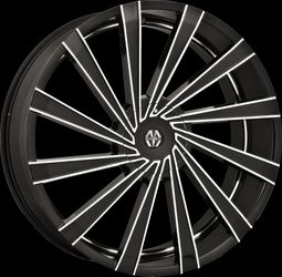 26x9.5 MASSIV 921 BLACK AND MACHINED Wheels