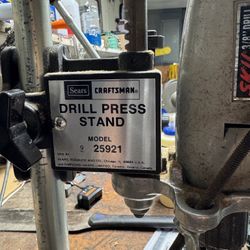 Drill Press Stand With Drill (CASH ONLY)