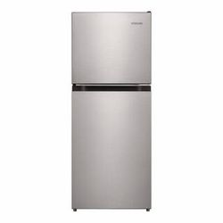 4.5 cu. ft. Mini Refrigerator in Stainless Look with Glass Shelves, Top Freezer, and Energy Efficiency