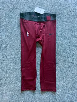Nike Pro NBA Player Issued 3/4 Compression Tights Cavs Red