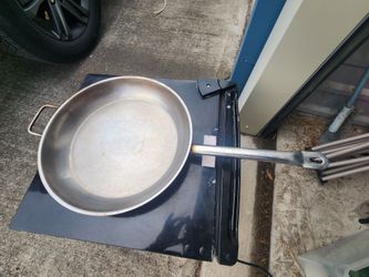 16in commercial stainless frying pan