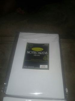 Notecards 50 papers and envelopes