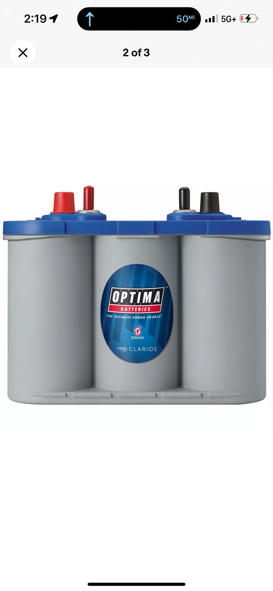 Optima Blue D34M Battery