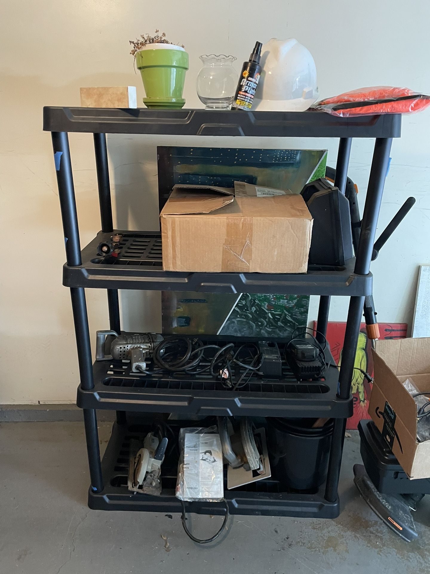 Plastic Shelving Unit