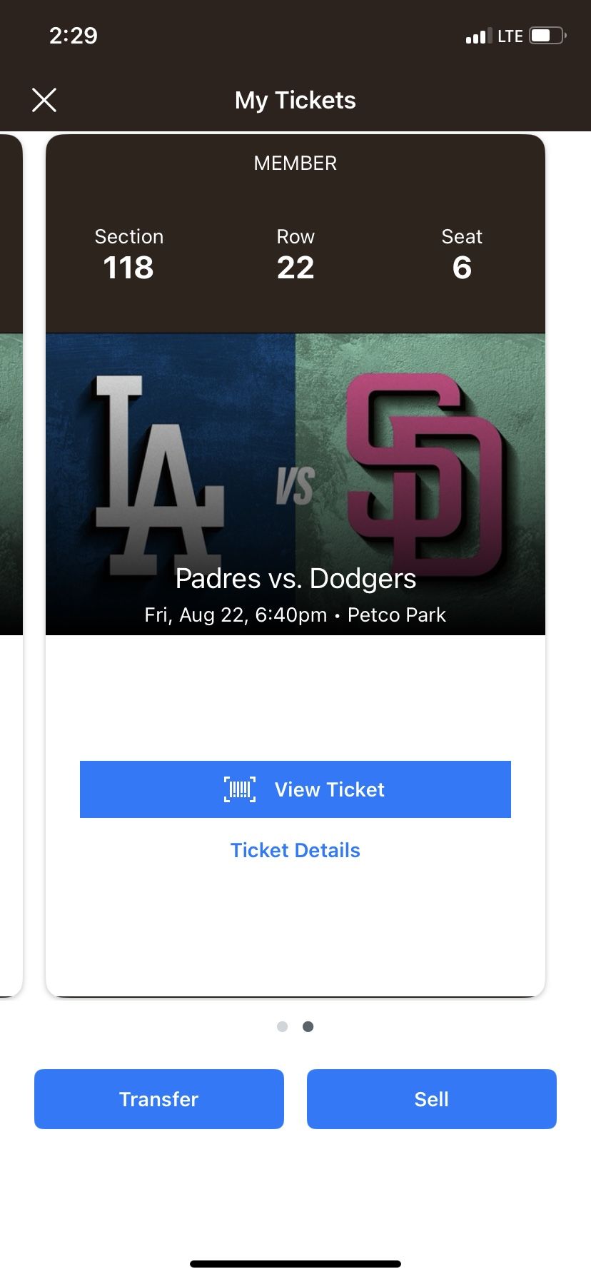 Padres vs Dodgers
