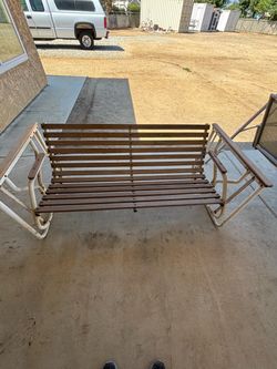 Glider bench swing