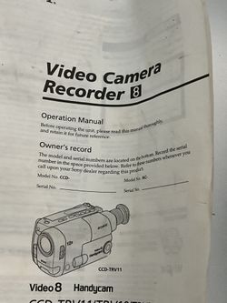 Sony Video camera