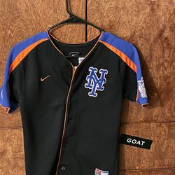 Authentic New York Mets Delgado baseball jersey for kids