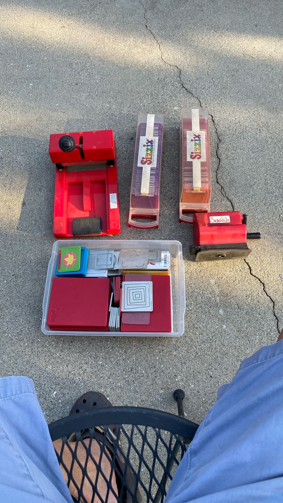 Sizzix original red personal die cutter press machine only craft