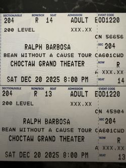 Ralph Barbosa Tickets