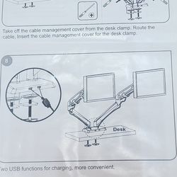Dual desk top monitor stands