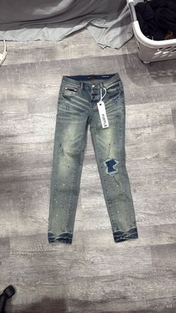 purple jeans