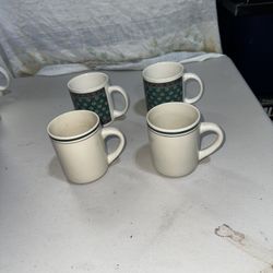 Four Vintage Mugs 