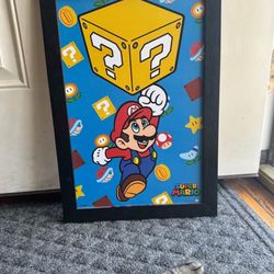 Super Mario Framed Picture/Decor