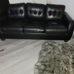 Black Leather Chairs 