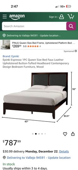 Complete Used Queen Bed Frame