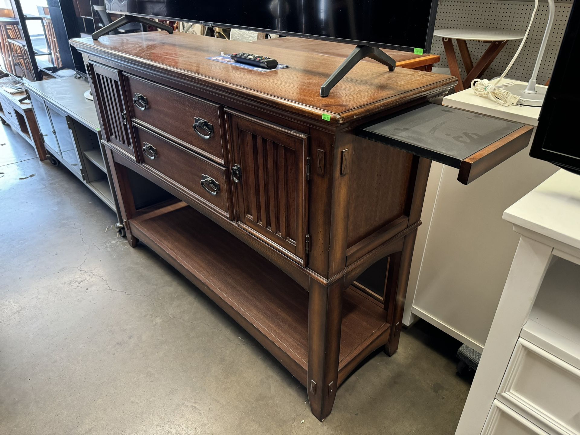 Kathy Ireland Vintage Mission Style Sideboard/Console Table Good Condition