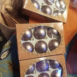 Clearing In Laws. Christmas Ornaments Purple. All For $50