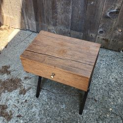 Small Table, Brown Wood.