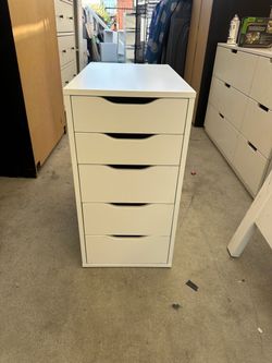 White ikea Alexa dresser