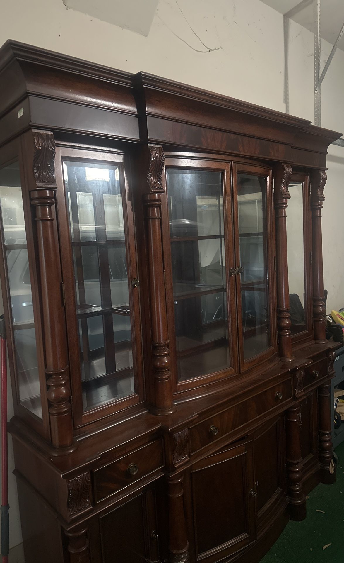 Antique Wooden China Cabinet