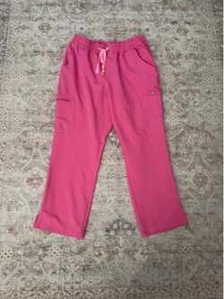 FIGS - Pink Scrub Pants with Cargo Pockets (3 piece)