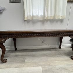 Chippendale-style mahogany console table 