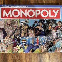 Monopoly: One Piece Edition Board Game Manga Anime Used But Complete Collectible Or Game