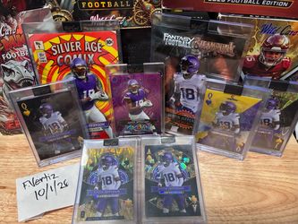 Justin Jefferson Wild Card Football Card Lot