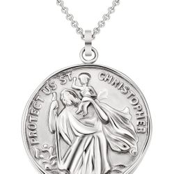 Circle Vintage Coin Pendant Necklace, 18K Gold Plated 1.4mm Adjustable for Men & Women（16+2 inches ）