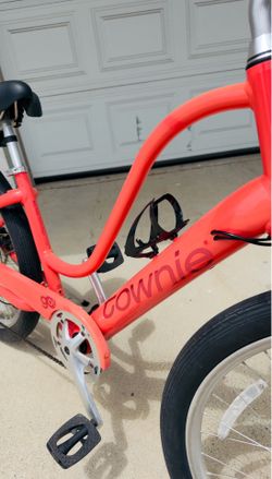 Electra Townie Go! 7D Step-Thru Electric Bike – Integrated Battery – Coral Pink