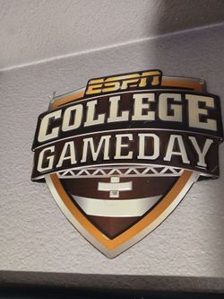 ESPN College Game Day Metal Sign Excellent Condition
